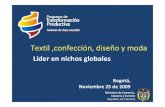 Foro Innovación y Educación Superior: Presentación Berta Mejia - Min. de Industria y Comercio - Textil, diseño y confecciones