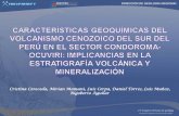 Características geoquímicas del volcanismo cenozoico del sur del Perú en el sector Condoroma-Ocuviri: Implicancias en la estratigrafía volcánica y mineralización