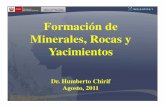 Formación de minerales, rocas y yacimientos