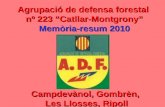 Memoria ADF Catllar Montgrony 2010
