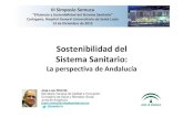 Sostenibilidad del SNS. Perspectiva de Andalucia