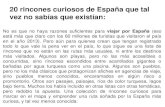Rincones curiosos de España