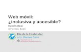 Web móvil ¿inclusiva y accesible?