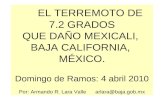 Terremoto 7 2 Mexicali 4 Abril 2010