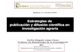 Emilio Delgado Lopez-Cozar Estrategias de publicación y difusión cientifica en investigación agraria