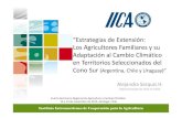 Estrategias de extensión: los agricultores familiares y su adaptación al cambio climático en territorios seleccionados del Cono Sur (Argentina, Chile y Uruguay)