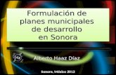 Planeación municipal en Sonora 2012 hz