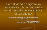 La actividad de agencias estatales en la lucha contra la criminalidad económica y el terrorismo