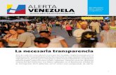 Alerta Venezuela #19: La necesaria transparencia (informe)