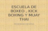 Escuela de boxeo , kick boxing y muay thai Federico Devesa