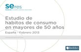 Encuesta hábitos de consumo - mayores de 50 años - España
