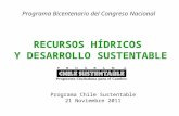 Recursos hidricos y desarrollo sustentable, Sara Larraín