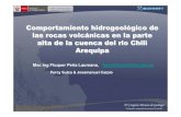 COMPORTAMIENTO HIDROGEOLÓGICO DE LAS ROCAS VOLCÁNICAS EN LA PARTE ALTA DEL RÍO CHILI.