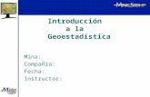 Geoestadistica UNAM, CLASE