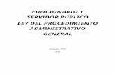 Funcionario y Servidor público y la Ley de Procedimiento Administrativo General Ley N°27444