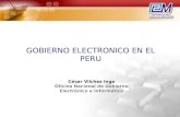 GOBIERNO ELECTRONICO EN EL PERU