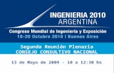 Proyeccion 2da Reunion Plenaria Ingenieria 2010 Argentina