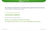 Retos en la implementación de sitios de OpenCourseWare en las universidades mexicanas. Salomon Amkie
