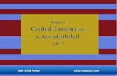 Premio capital europea accesible 2015.