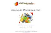 Oferta de Depapaya.com Sept. 26, 2010