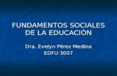 Fundamentos sociales de la educación