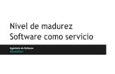 Nivel de madurez   software como servicio