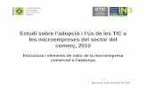 Presentació Estudi sobre l'adopció i l'ús de les TIC a l'es microempreses del sector comerç