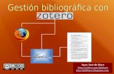 Gestión bibliográfica con Zotero
