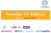 Google analytics  TV Pública - 2010 agosto