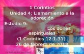 9 los dones_espirituales (Estudio Bíblico en 1 Corintios)