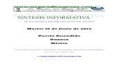 Sintesis informativa 19 06 2012
