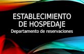 DEPARTAMENTO DE RESERVACIONES EN HOTELES