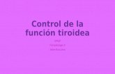 Control de la función tiroidea