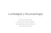 Lumbalgias y reumatologia