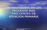 Antibioterapia En Los Procesos Mas Frecuentes En Atencion Primaria. URM