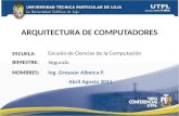 ARQUITECTURA DE COMPUTADORES (II Bimestre Abril agosto 2011)