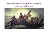 Independencia de las 13 colonias norteamericanas