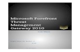 Microsoft forefront threat management gateway 2010