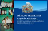 Promocion residentes  Cirugia Hospital Aleman Nicaraguene 2013  2014