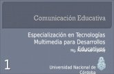 1 - Modelos de Comunicación y Modelos de Educación