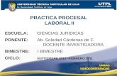 PRACTICA PROCESAL LABORAL II ( I BIMESTRE)