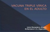 Vacuna triple vírica en el adulto