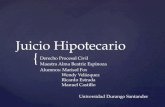 Juicio Hipotecario, Derecho Procesal Civil
