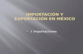 Tema 20. Capítulo VII. Importación y Exportación en México. I. Importaciones.