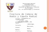 FRACTURA DE CABEZA DE RADIO Y CUPULA RADIAL
