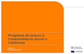Programa de suport a l'emprenedoria social a Catalunya