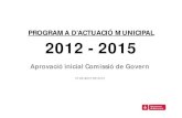 Programa Actuació Municipal (PAM). Comissió de Govern