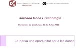 Jornada dona i tecnologia 13 juliol 2012 Cambra de comerç de Barcelona