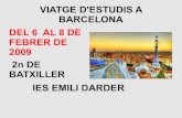 Presentacio  viatge  a Barcelona