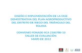 Iica fonade-fase demostrativa plan agroproductivo